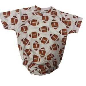 Football Bubble Romper T-Shirt Polyester Onesie Etsy Baby
